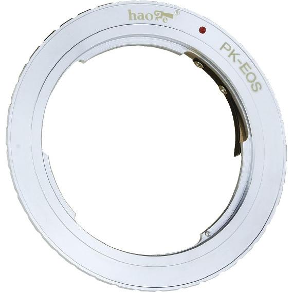 Haoge Lens Mount Adapter for Pentax K PK Mount Lens to Canon EOS EF EF-S Mount Camera