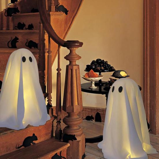 Halloween Ghost Decorations String Lights Spooky Ghosts Ornament Haunted House Prop for Home Parties Festivals