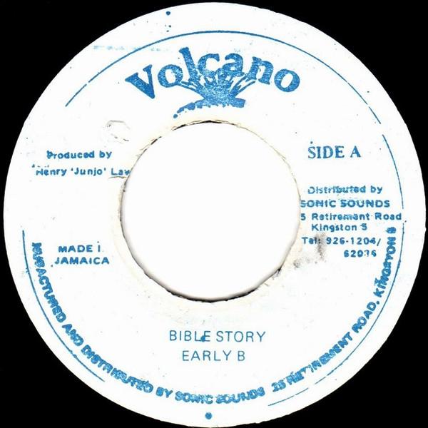 7inch Record EARLY B - Bible Story NONE Volcano Jamaica Reggae, Ska & Dub Used