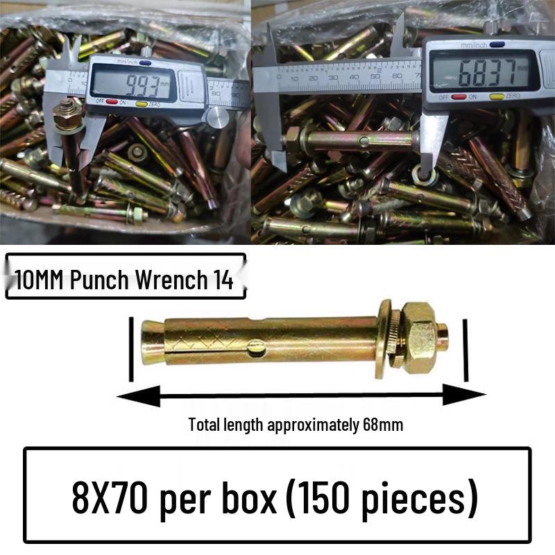National Standard M6-M12 Expansion Bolts & Screws: Iron-plated, Galvanized, and Explosion Bolts