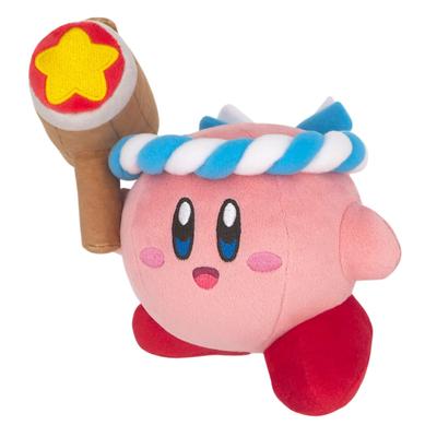 Sanei Boeki Kirby of the Stars ALL STAR COLLECTION Кирби с молотом Ш17 x x В15см Плюшевая игрушка KP62 (S) Д11.5