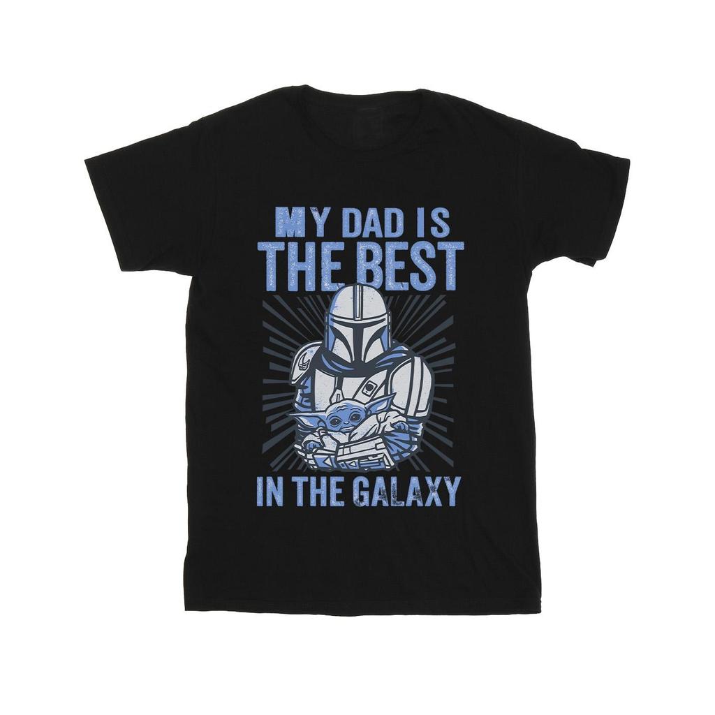 STAR WARS Mens Mandalorian Best Dad T-Shirt