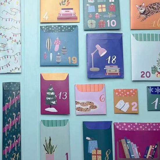 Адвент-календарь для любителей книг, обратный отсчет на 25 дней, пронумерованный книжный подарок, слепая коробка-сюрприз, коллекционер книг, книжный червь, подарок на день рождения