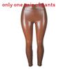 Pu Leather Pants For Women With High Waist And Slimming Fit For Casual Wear