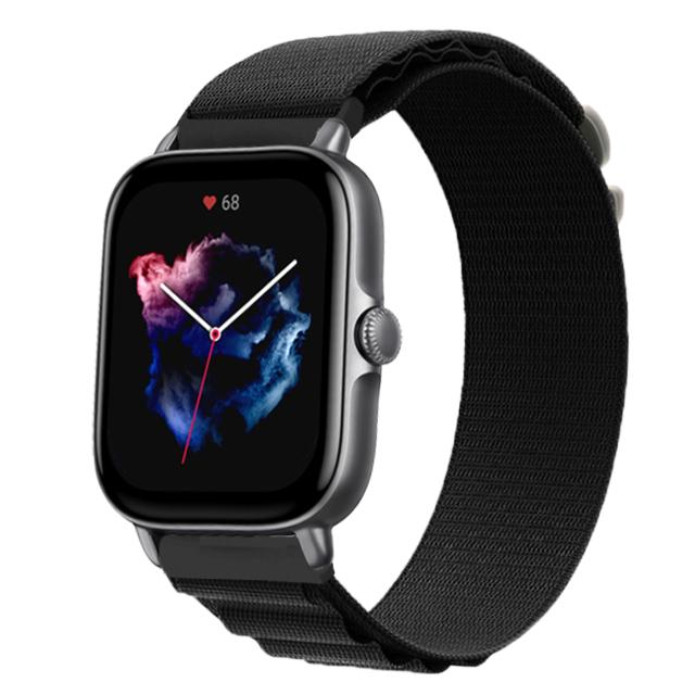 Ремешок 20 мм 22 мм для часов Samsung Galaxy Watch 5 pro 4 Amazfit GTS 2/2e/3/4/mini/GTR 4/3/3 Pro/2/2e/47 мм Stratos 2 3, нейлоновый браслет Correa Amazfit, двусторонний ремешок