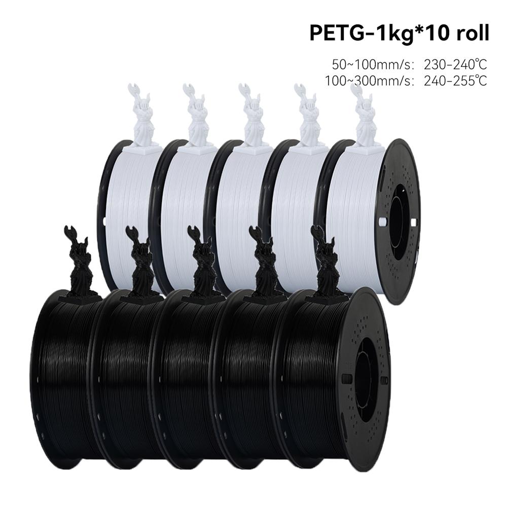 KEEPANG 5KG PETG 3D Printer Filament 1.75mm High Toughness Neatly Wound 3D Printing Material DIY Crafts Tools for 3D Printer