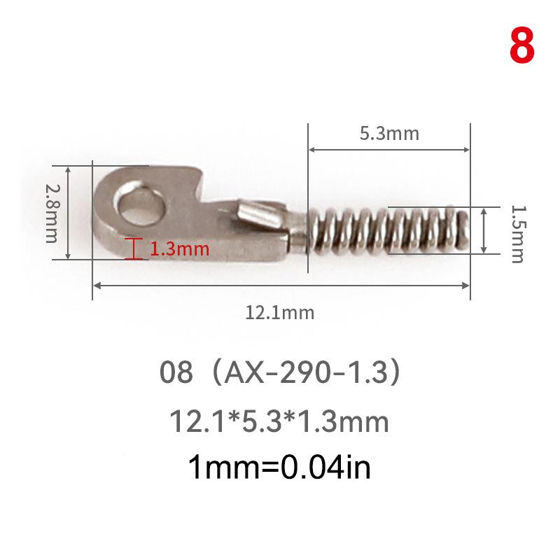 2Pcs Eyeglasses Spring Insert Glasses Repairing Flex Temples Optical Frame Broken Replacement Part Accessory Stainless Steel