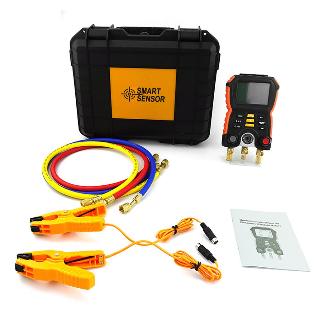 SMART SENSOR ST5750A Электронный манометр холодильной системы Цифровой манометр давления в коллекторе