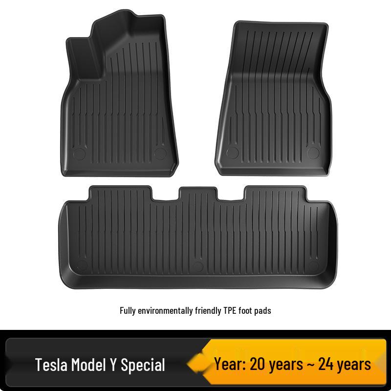 Всепогодные Эко-коврики из TPE для Tesla Model 3/Y (Обновленная модель) - Салон и Багажник