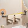 Retractable Towel Rack with Suction Cups That Leaves No Holes Or Marks, a Storage Rack for Kitchen Pot Lids , Made of Aluminum