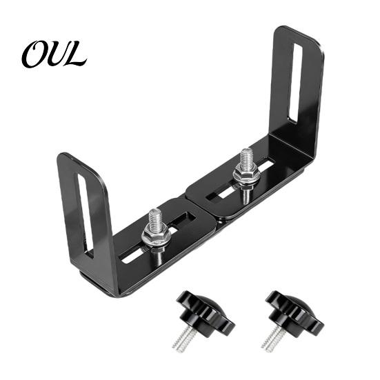 Vehicle Radio Installation Accessories Universal CB Mount Bracket, Adjustable 6-10 Inch Heavy Duty Car Stereo Dashboard Bracket Device Holder,