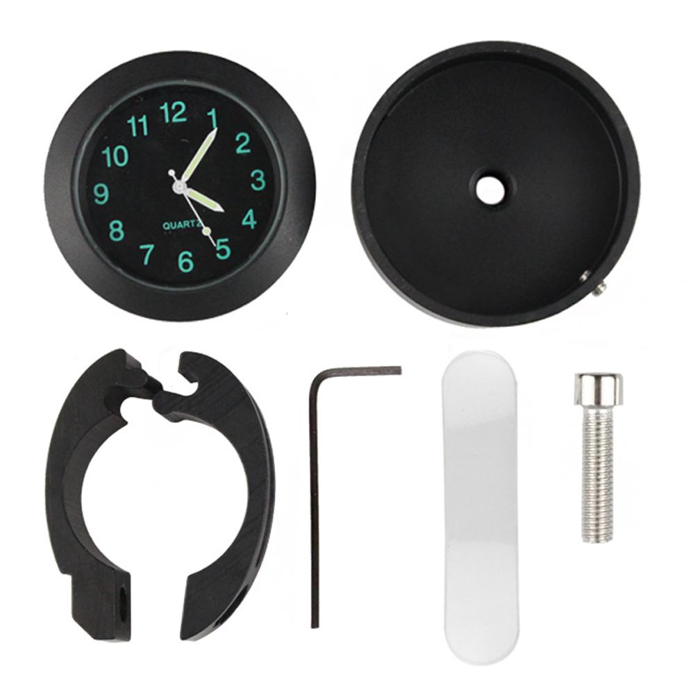 7/8" Universal Motorcycle Handlebar Watch Bike Hand Grip Bar Mount Dial Clock Waterproof For Scooter Bicycle Motor