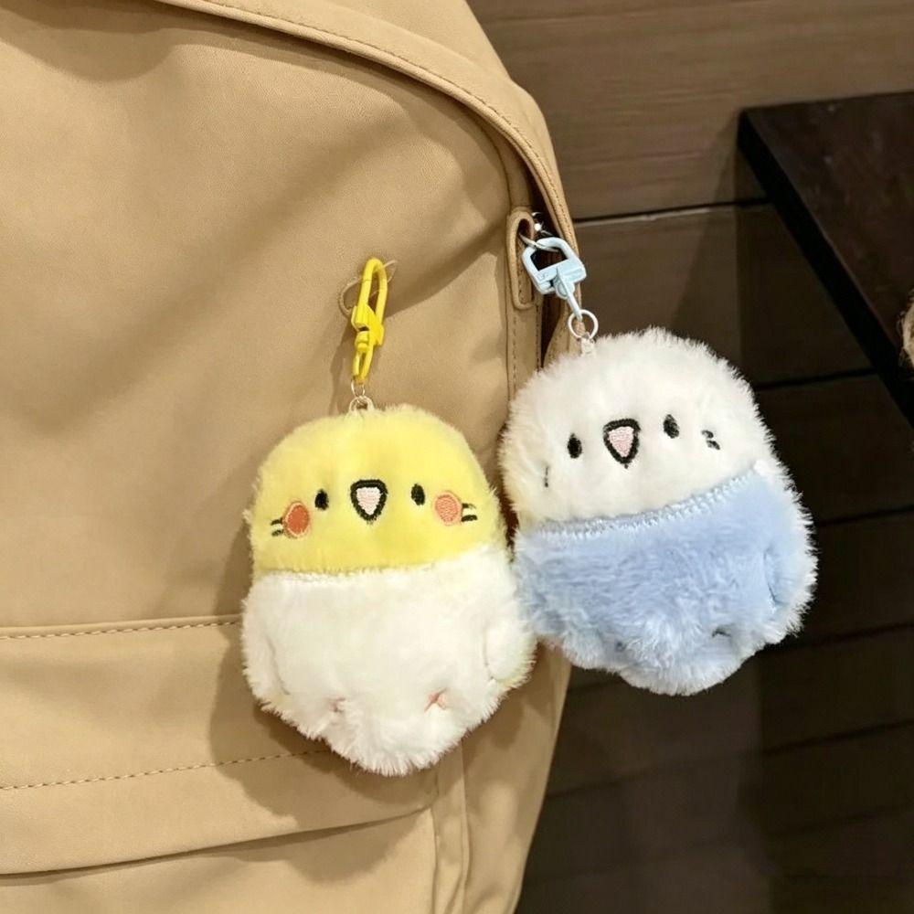 Hanging Ornament Bird Keychain Super Cute Bird Plush Doll Adorable Parrot Bird Pendant Handbags
