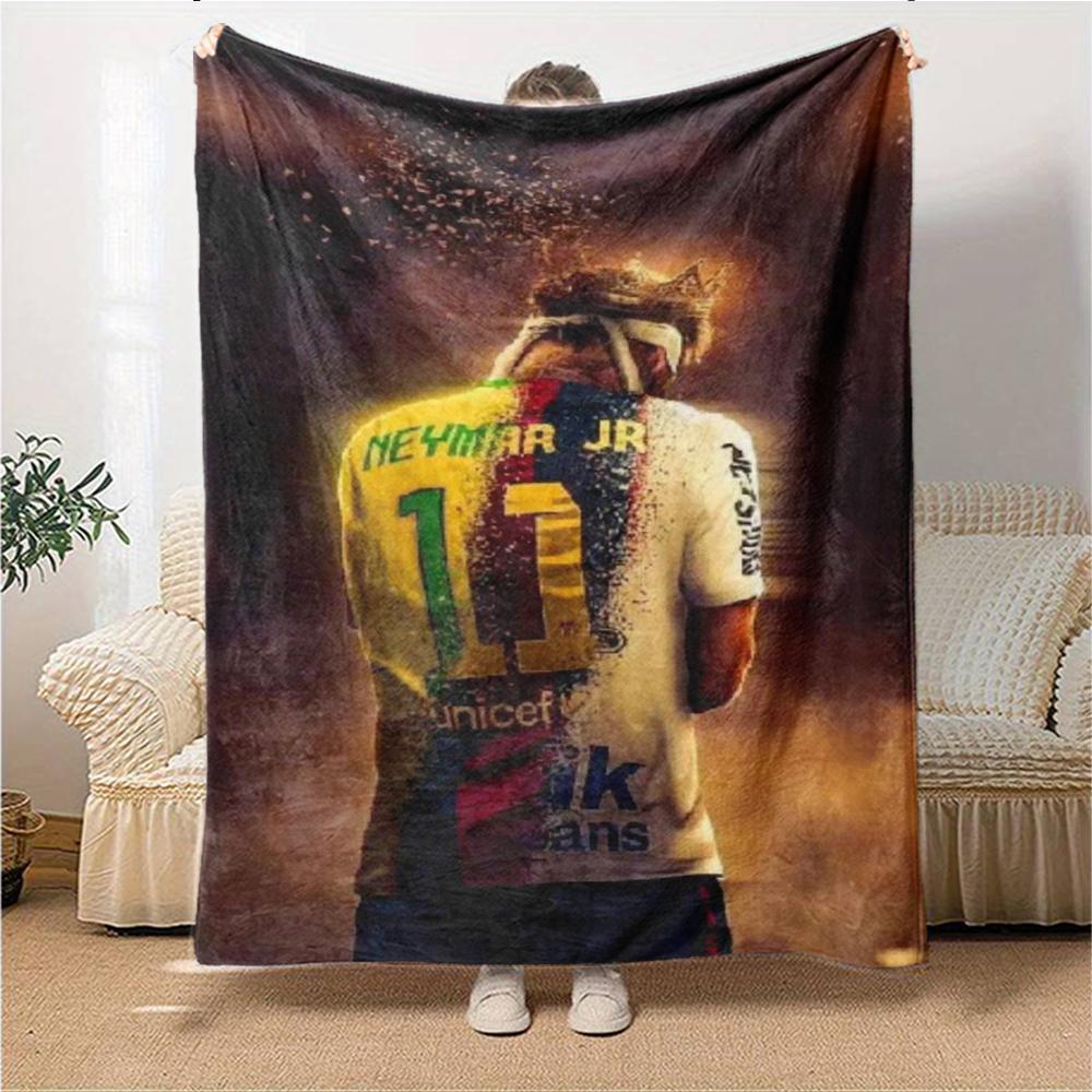 Prince Soccer printed flannel breathable and warm blanket, a stylish home gift, suitable for home, office and bedspread use. 15a166