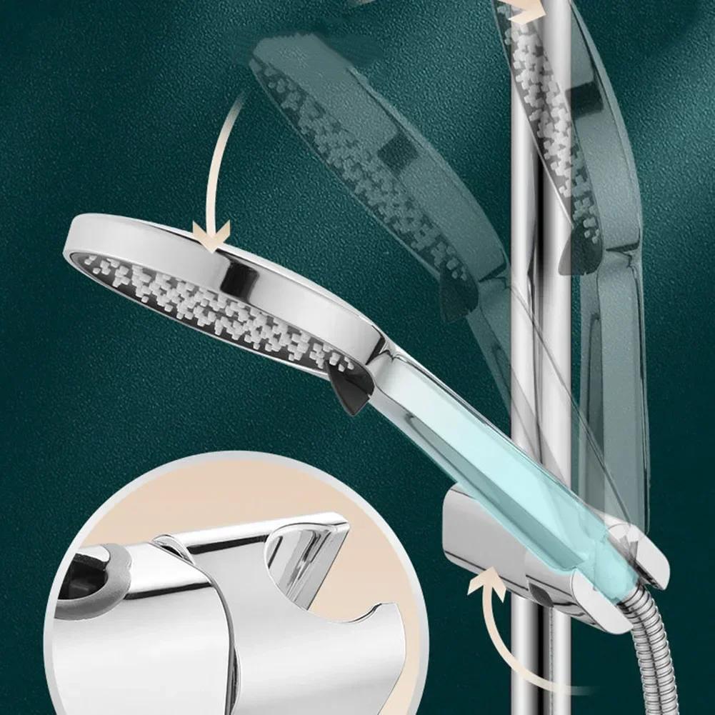 Универсальный кронштейн для душа 18~25 мм из АБС-пластика, держатель для направляющей для душа, регулируемый зажим, держатель, кронштейн, аксессуары для ванной комнаты