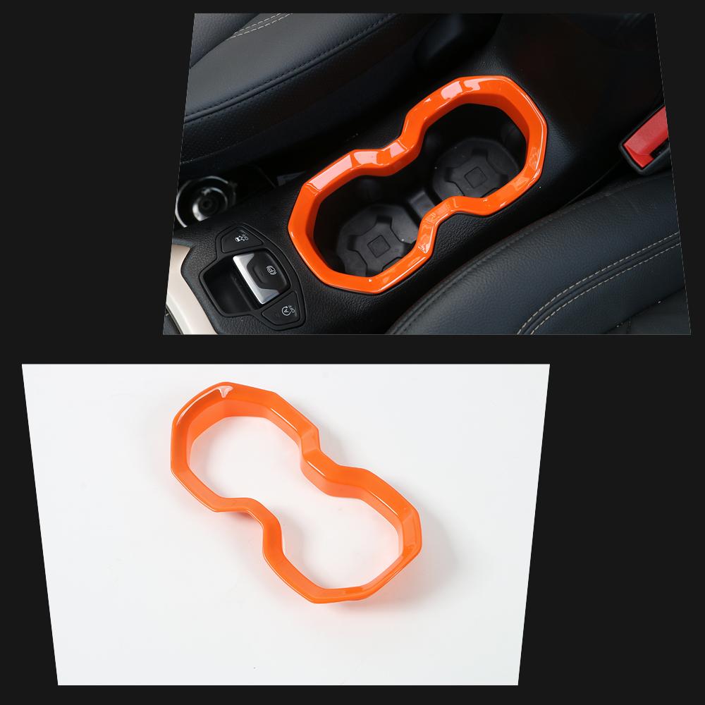 ABS Car Steering Wheel Headlight Switch Decoration Ring Central Air Vent Cover Stickers For Jeep Renegade 2017-2020 Car Exterior Accessories