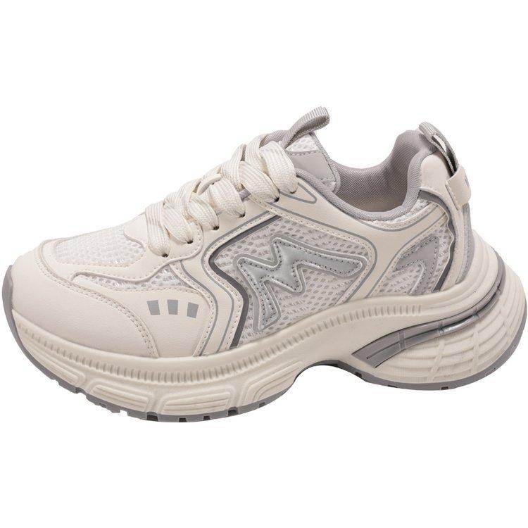 Thick-soled Dad Shoes Women's 2025 Spring New Models Increase Height and Show Feet Small Versatile Sports Shoes Mesh Light Casual Women's Shoes