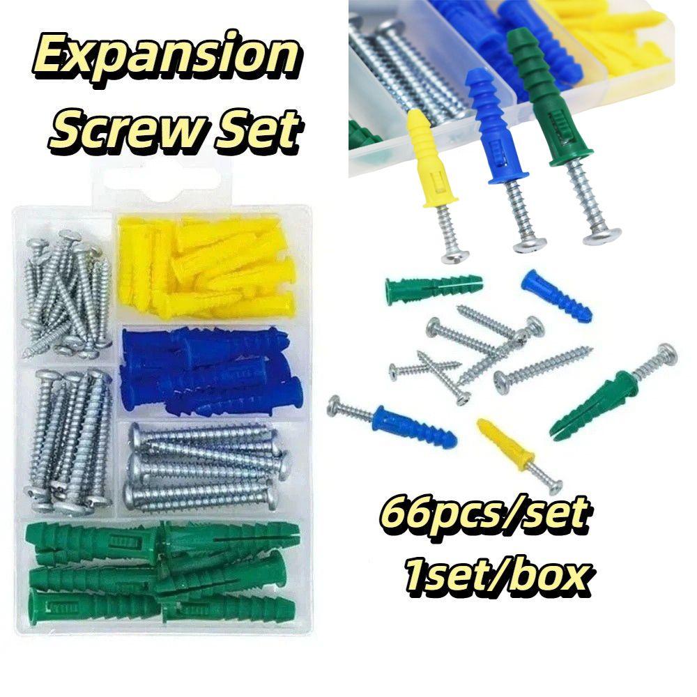 Durable Construction Screws Assortment Kit Plastic Material Self Tapping Screw  Brick Surfaces