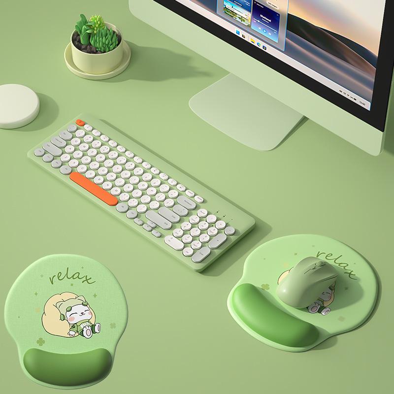 Набор проводной клавиатуры и мыши BOW Hangshi для девочек с USB-подключением