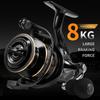High Performance Spinning Reel  Durable EVA Handle High Gear Ratio and Strong Brake Suitable for Fresh and Saltwater Fishing High Speed Universal Type
