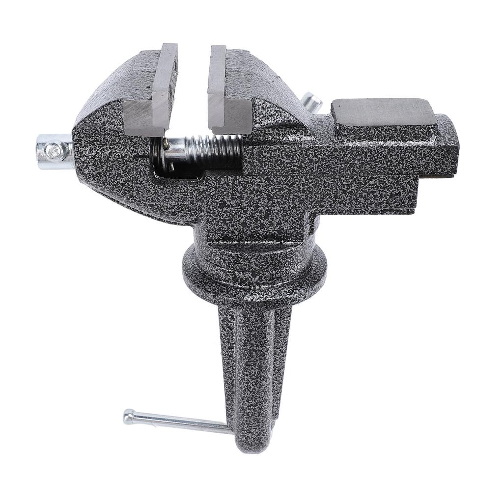 Зажим на верстачных тисках 60 мм Ширина губок 65 мм Открытие 62 мм Диапазон зажима стола Вращение на 360 градусов Основание W