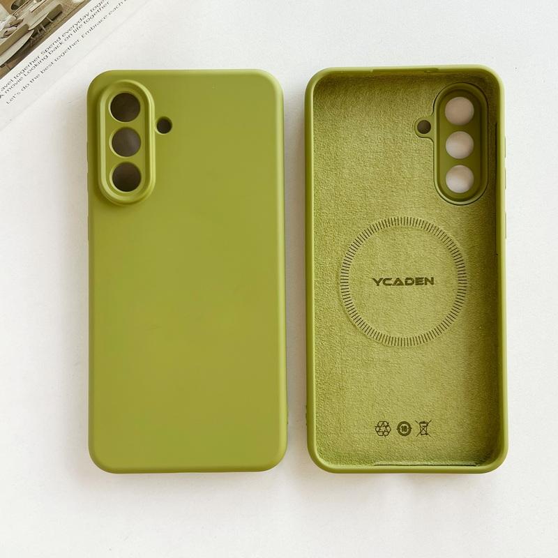 Магнитный чехол из жидкого силикона для Samsung Galaxy S26 S25 Ultra S24 S23 S22 Plus A16 A54 A55 A56 5G, ударопрочный мягкий чехол