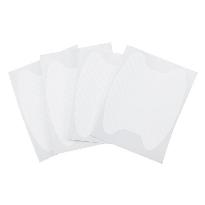 4 углеродного волокна дверная ручка автомобиля защитная пленка от царапин автомобильные наклейки для украшения аксессуары