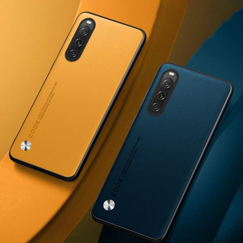 Роскошный простой чехол из искусственной кожи для Sony Xperia 1 10 В 10 В, матовый силиконовый чехол с мягкими краями, противоударный защитный чехол для телефона для Sony Xperia 1 В 1 В