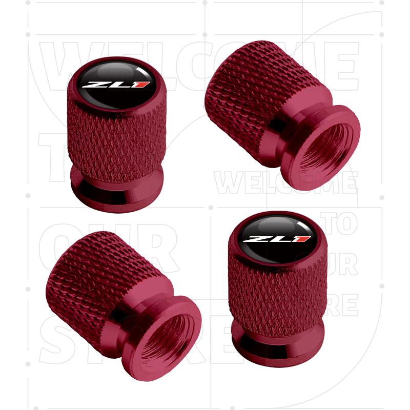 For Chevrolet ZL1 Comaro Captiva Hornet Malibu LOGO 4pcs Car Wheel Tire Valve Aluminum Caps Tyre Stem Covers Airdust Waterproof