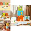 Wooden Educational Stacking Toy For Toddlers With Shape Sorting And Brain Development