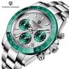 Мужские часы Лучший бренд Роскошные водонепроницаемые кварцевые часы из нержавеющей стали Мужская мода Повседневный спорт