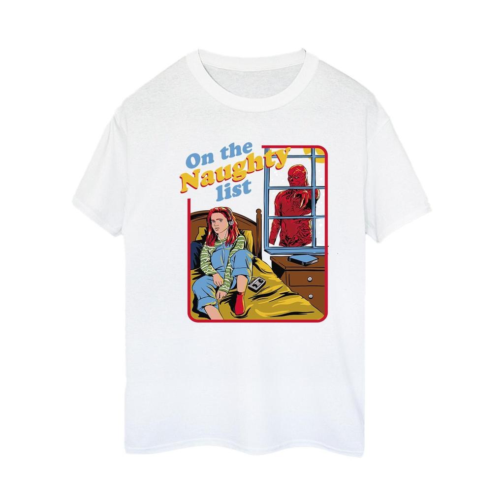 Netflix Womens/Ladies Stranger Things Naughty List Cotton Boyfriend T-Shirt