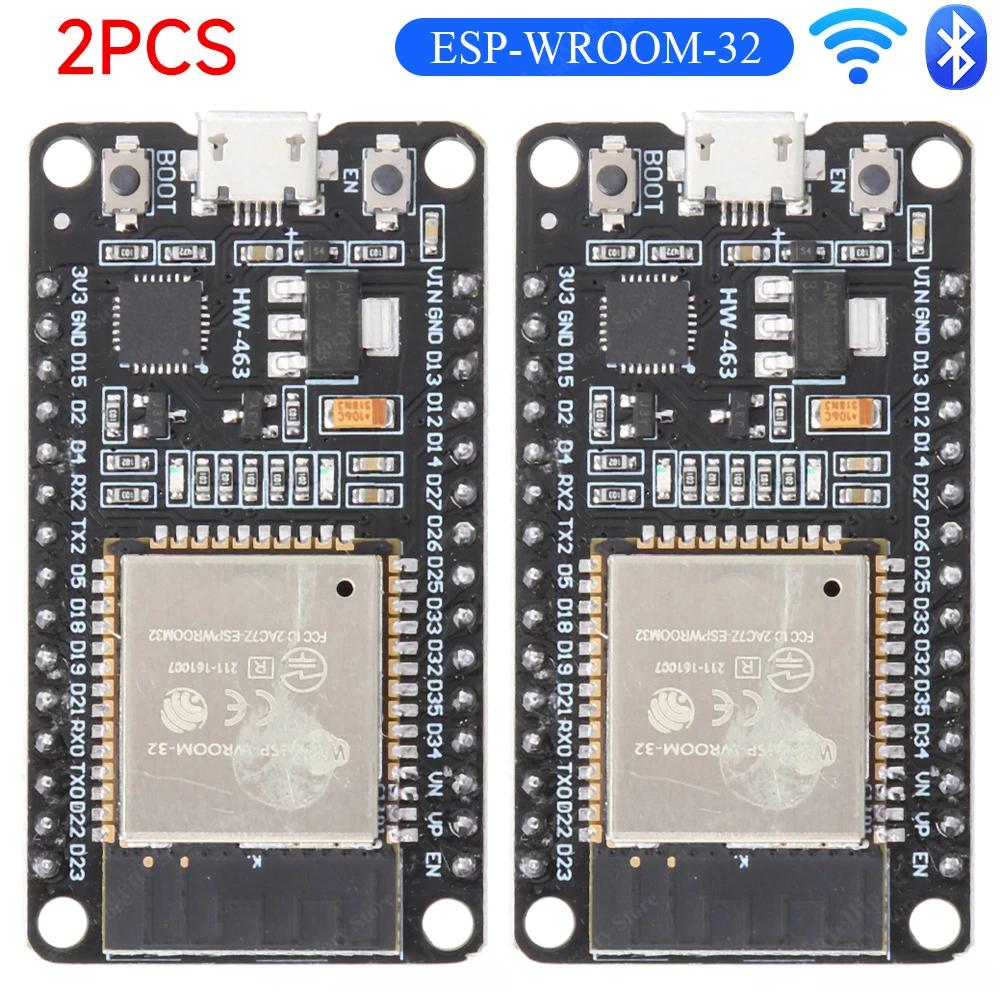 1-10 шт. Плата разработки ESP32 WROOM-32 TYPE-C CH340C/ CP2102 Микромодули WiFi+BT Двухъядерные Беспроводные Модули Сверхнизкого Потребления