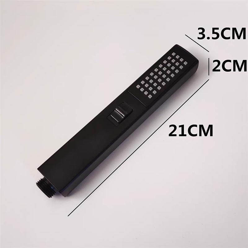 Bathroom Accessories Black Wall Stainless Steel Handheld Sprinkler Shower Mounting Black Shower&Spray 2 Function Handheld