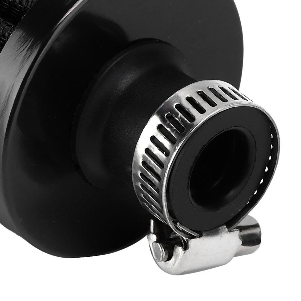 13mm0.5in Mini Air Intake Filter Vent Crankcase Breather Universal Car Accessory Noire