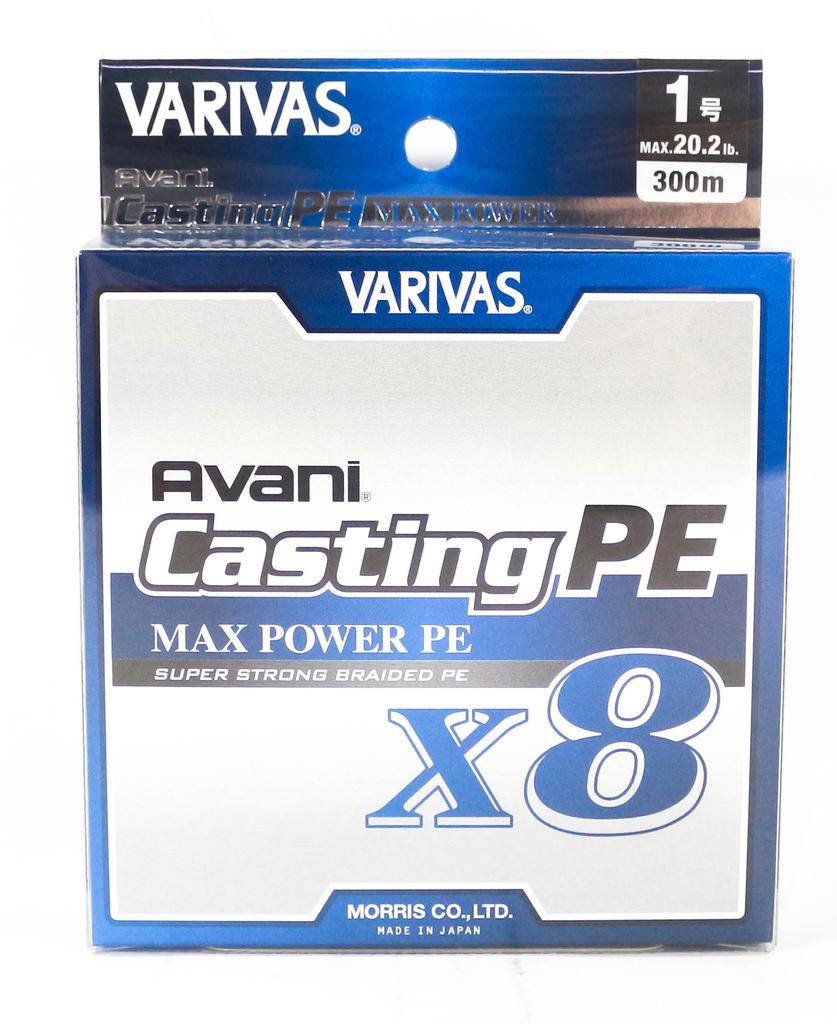 Varivas Леска PE новая Avani Max Power Casting X8 300м PE 1 20.2lb (8531)