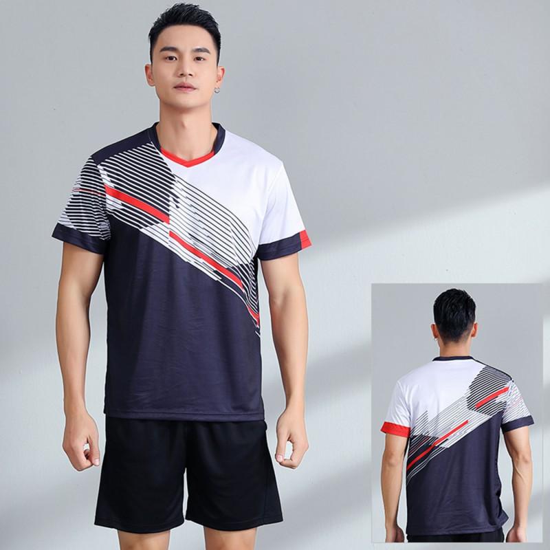 Quick Dry Breathable Badminton Set Men Women Short Sleeve Sportswear Training Competition Outfit Fall