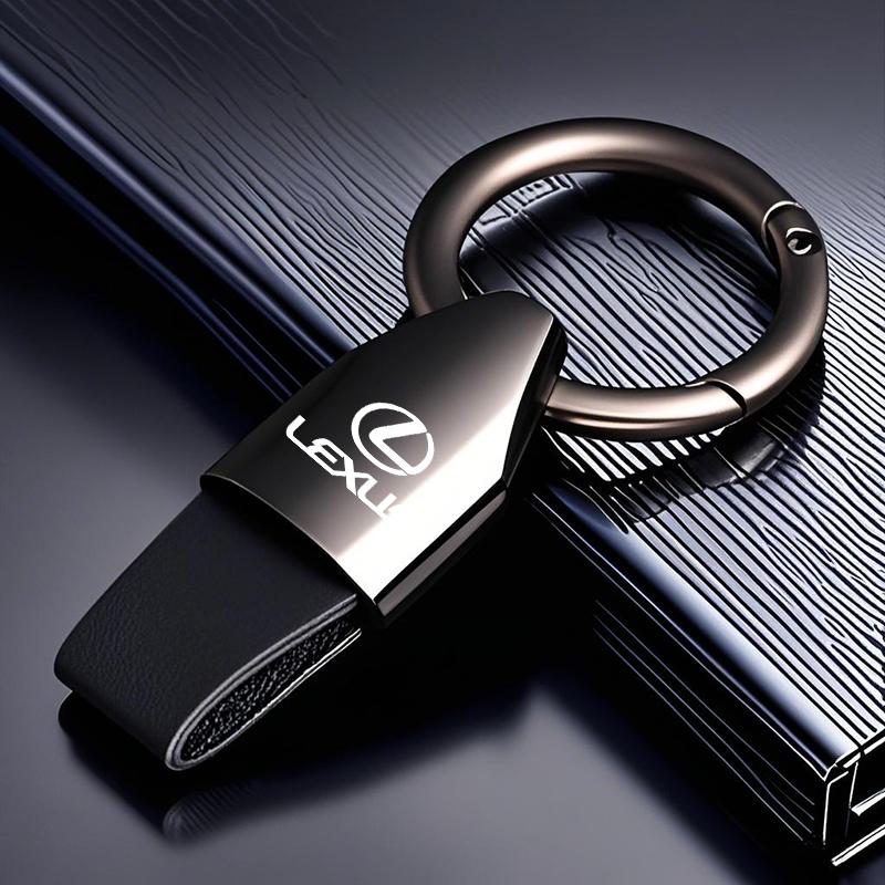 Luxury Men Women Suede/Metal Key Chain Fashion Keychain Key Ring Holder For Lexus LS LC RZ IS350 ES300 GS350 CT200h GX460 LX570