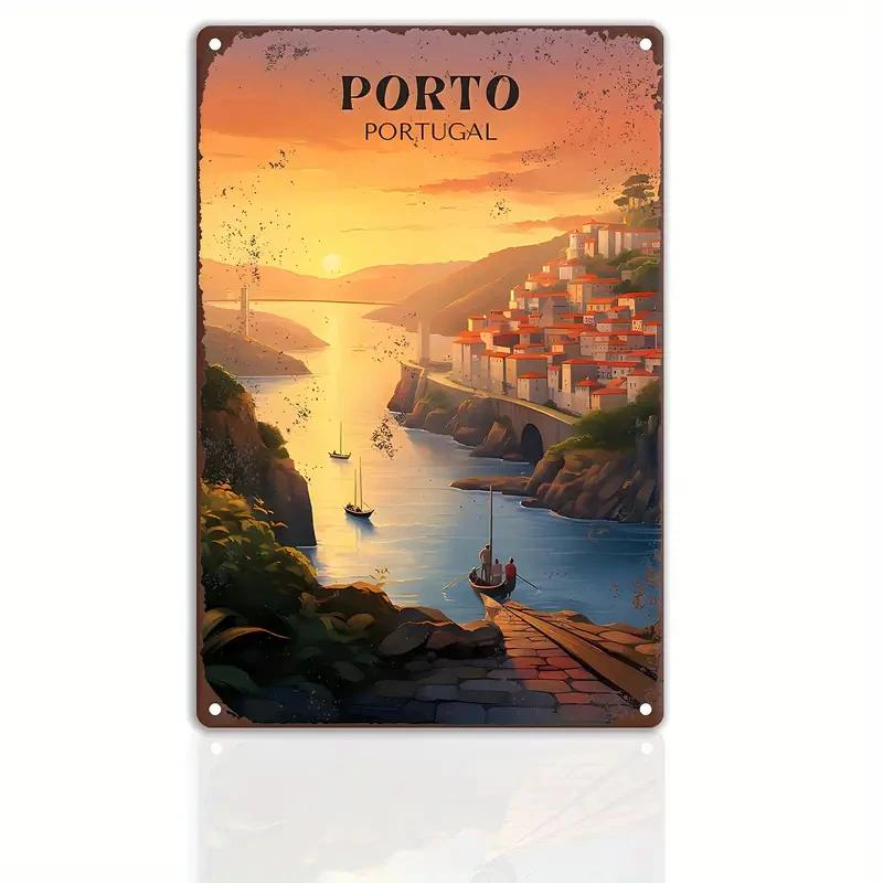 Vintage Travel The World Metal Sign MALAGA CROATIA FLORIDA Retro Poster Home Bar Room Pub Cafe Hotel Club Wall Decor Gift