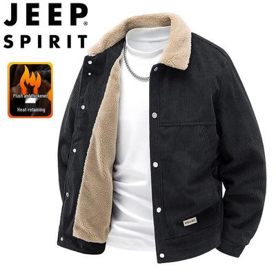 Мужская вельветовая куртка на флисовой подкладке JEEP SPIRIT