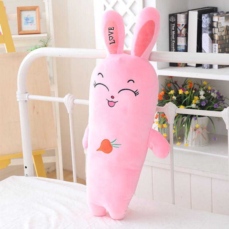 Плюшевая игрушка Кролик Морковь Подушка для сна Милый подарок на день рождения Девочка Тряпичная кукла Кукла Кукольная кровать