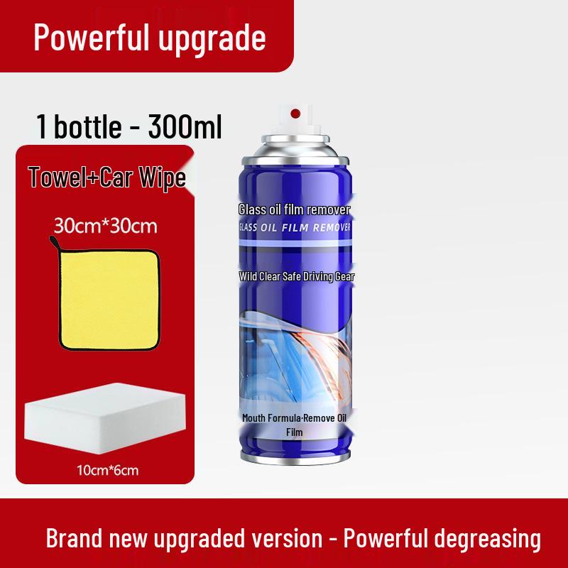 Upgraded Car Windshield Oil Film Remover - Powerful, Large-Capacity Decontaminant