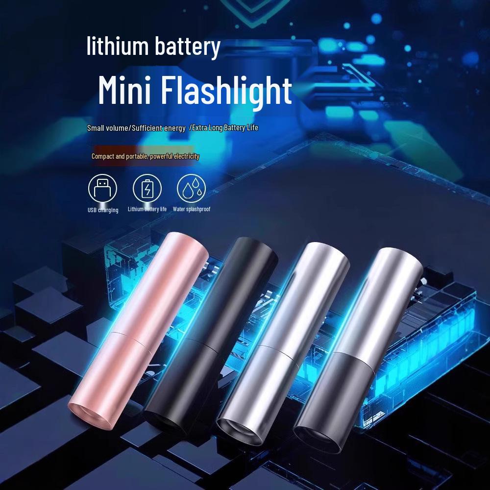 Mini LED Portable Flashlight: Super Bright, Long Range, Rechargeable, Durable, Eye-Friendly