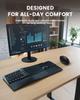 Perixx Wireless Rechargeable Ergonomic Mouse Wired Wireless Charging Compatible Black PERIMICE-719R 2.4G - & -