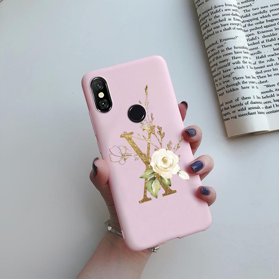 Чехол для Xiaomi Mi A2 A 2 Lite A1 A 1 MiA2 MiA1 с милыми буквами, силиконовый бампер из ТПУ, мягкая задняя крышка для Xiaomi Mi 5X 6X, чехол для телефона