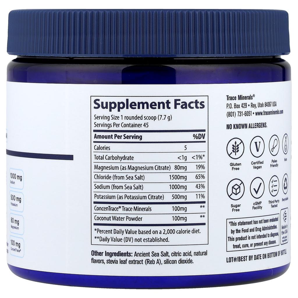 Zerolyte Powder, Salty Citrus, 346G(12.2Oz)