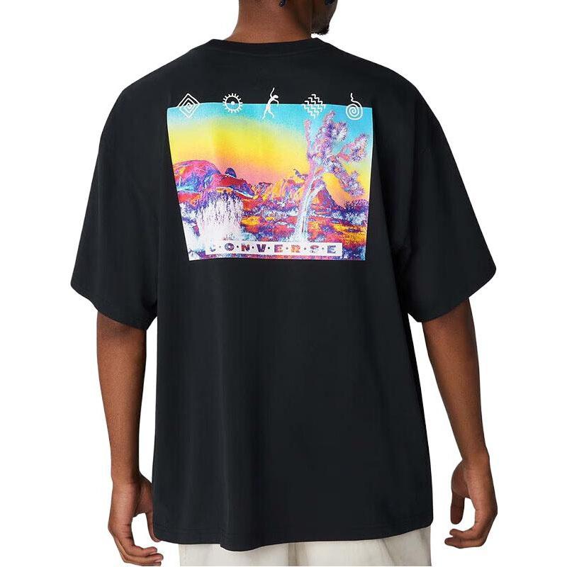Converse Inverted Desert Graphic T-Shirt Asia Sizing 'Black' Men's 10023994-A01