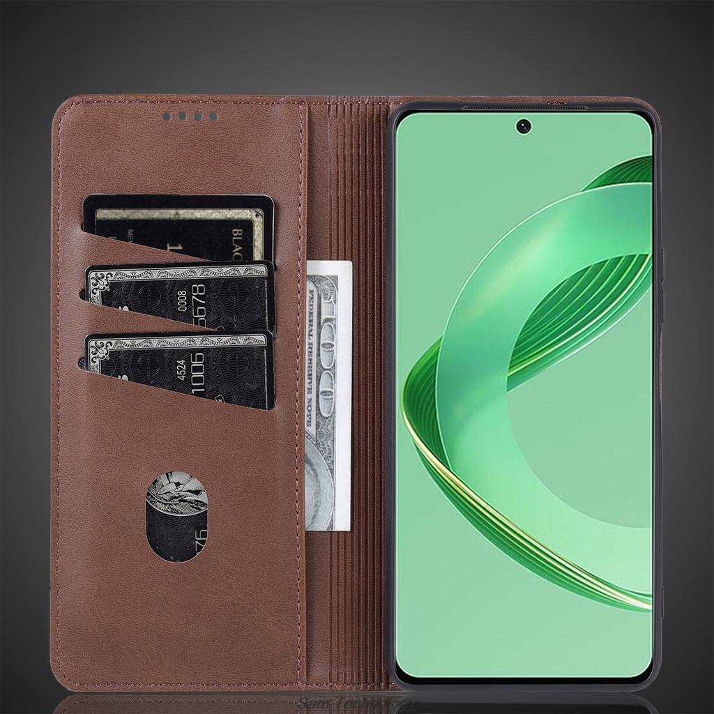 Роскошный магнитный адсорбционный кожаный чехол для Huawei Nova 12 SE / Nova12 SE Flip Cover Защитный чехол Capa Fundas Coque