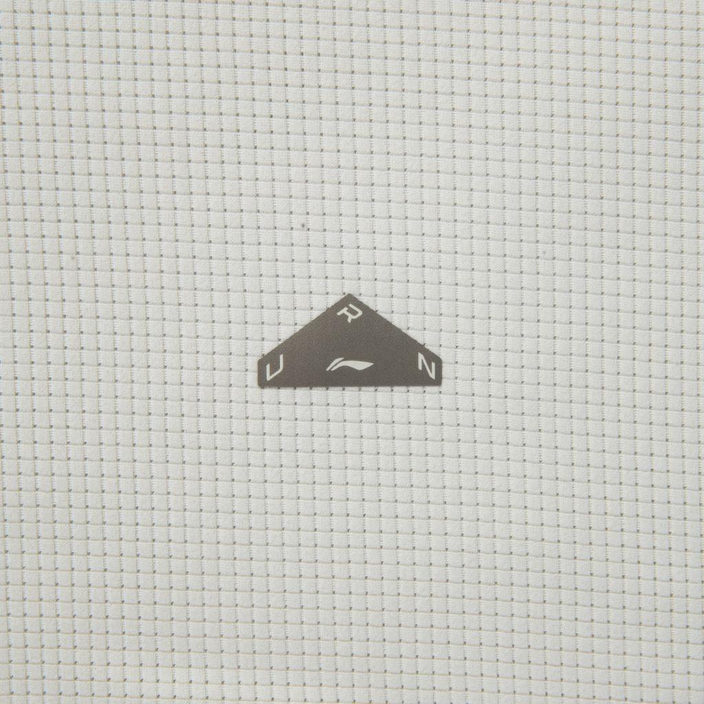 Li Ning Running Series Спортивная повседневная простая однотонная футболка с круглым вырезом и длинным рукавом для мужчин, светло-серый ATLV029-4