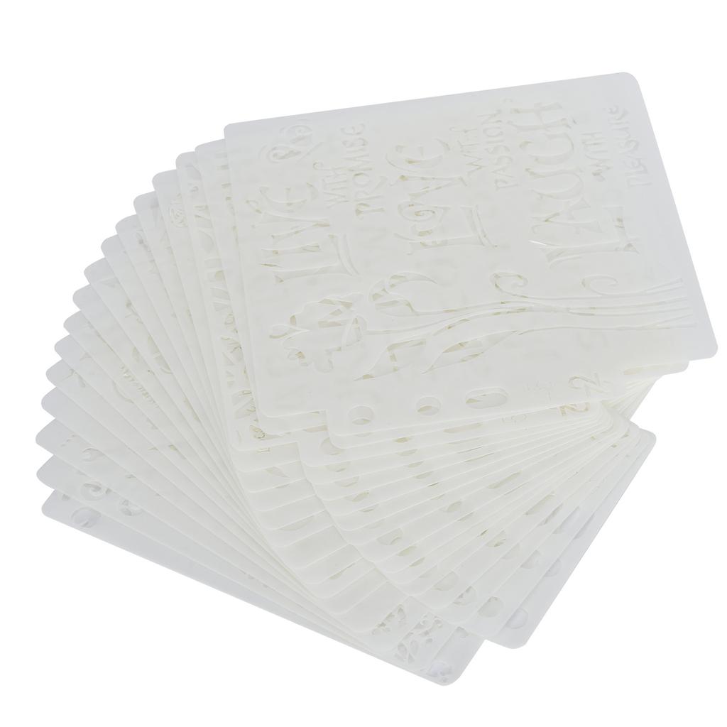 16 шт. шаблон для рисования, полый, точечный рисунок, отвал, буква, узор, декоративная карта